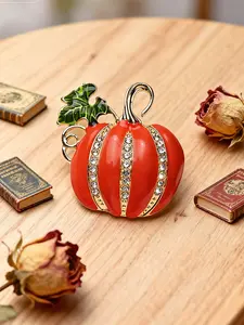 Women's Pumpkin Brooch Pin Jewelry Accessory, Unique Design Lapel Pins for Women, Perfect Gift Idea for Her, Fashion Accessory