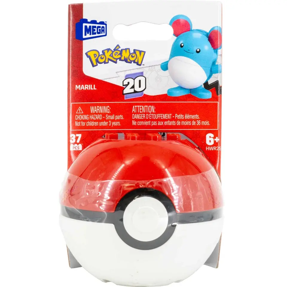 Mega Construx Pokémon Evergreen Poké Ball Buildable Collectible Figure - Random Character Edition, Display-Ready Item for Play