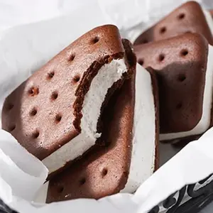 VEGAN Freeze Dried Vanilla Ice Cream Sandwich Bites Snack - TikTok Viral - LARGE BAG - Coconut Milk