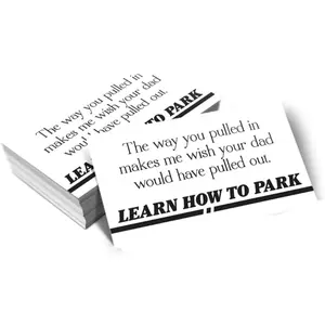 Bad Parking Business Cards (Pack of 100) - Learn How to Park