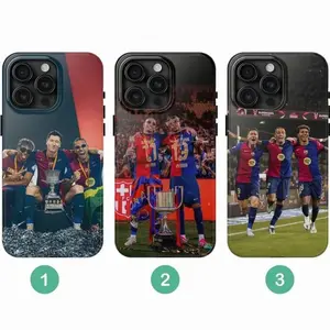 Yamal & Raphinha Phone Case Ver2 - Barcelona Celebrating 2025 King's Cup Phone Case Compatible with iPhone X, 11, 12, 13, 14, 15, 16, 17 Series & Galaxy Series