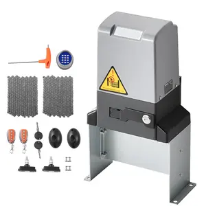 Father's Day Gift VEVOR 1200W Electric Sliding Gate Opener 5732lbs Chain Drive Infrared Sensor 2 Remotes
