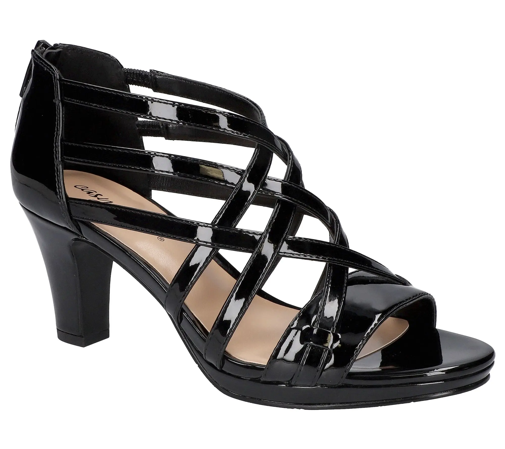 Easy Street Platform Dress Sandals-Bee