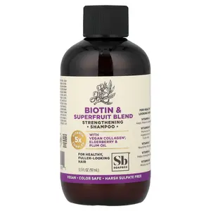 Soapbox Strengthening Shampoo, Biotin & Superfruit, 3.3 fl oz (97 ml)
