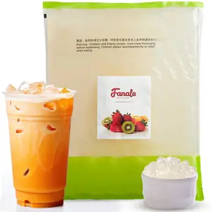 Fanale Crystal Agar Boba Jelly Ball 4.4 lb/bag Ready to Serve Soft Chew Texture Instant Boba Pearls for Bubble Tea Frozen Yogurt Shaved Ice & Dessert's Topping