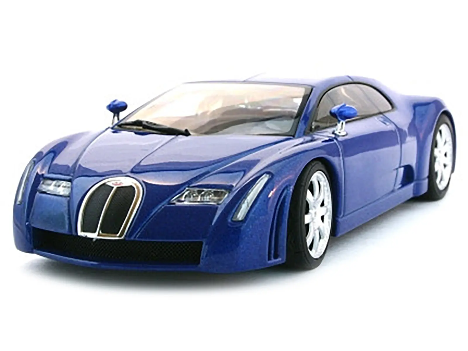 Bugatti Chiron EB 18.3 Blue 1/43 Diecast Model Car by Autoart