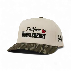 I'm Your Huckleberry Embroidered Trucker Hat Snapback Adjustable (Up To Size 8 Head)