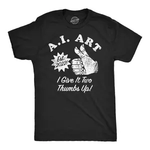Mens Funny T Shirts AI Art Sarcastic Technology Graphic Tee for Men Mens Funny T Shirts Cool Vintage Fashion T-Shirt Gift Classic Menswear Sarcastic Apparel for Men Funny Meme Short Sleeve Novelty Tees for Guys Black - AI