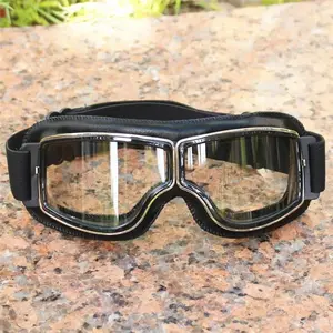 Motorcycle Glasses, Windproof Vintage Sunglasses for Bike Helmets, Retro Style Riding Goggles, Classic Motorcycle Accessories