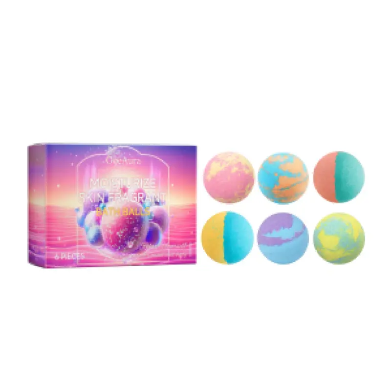 6pcs Bubble Bath Bombs, Hydrating & Nourishing, Floral Scent, Long-Lasting Fragrance, Deep Cleansing, Body Care, Multi-Pack
