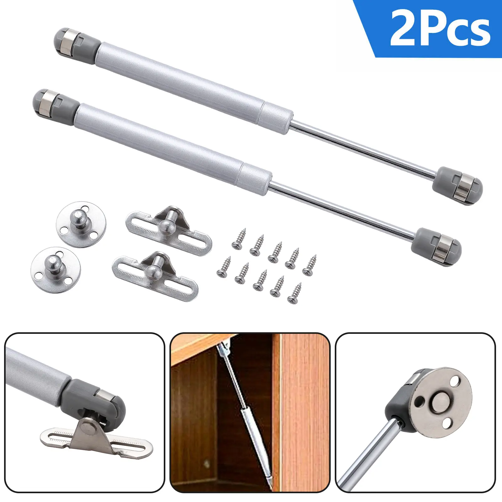 2Pcs 100N/22.5lb Gas Struts 10 Inch Gas Struts Lift Supports Gas Spring Lid Support Gas Props/Shocks door stopper