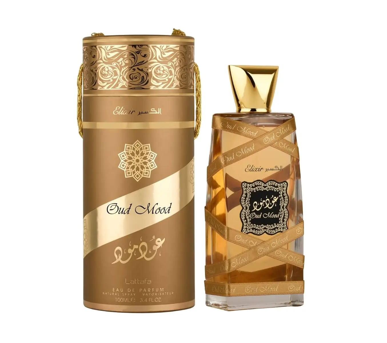Lattafa Oud Mood Elixir For Unisex 3.4 Oz Eau De Parfum Spray