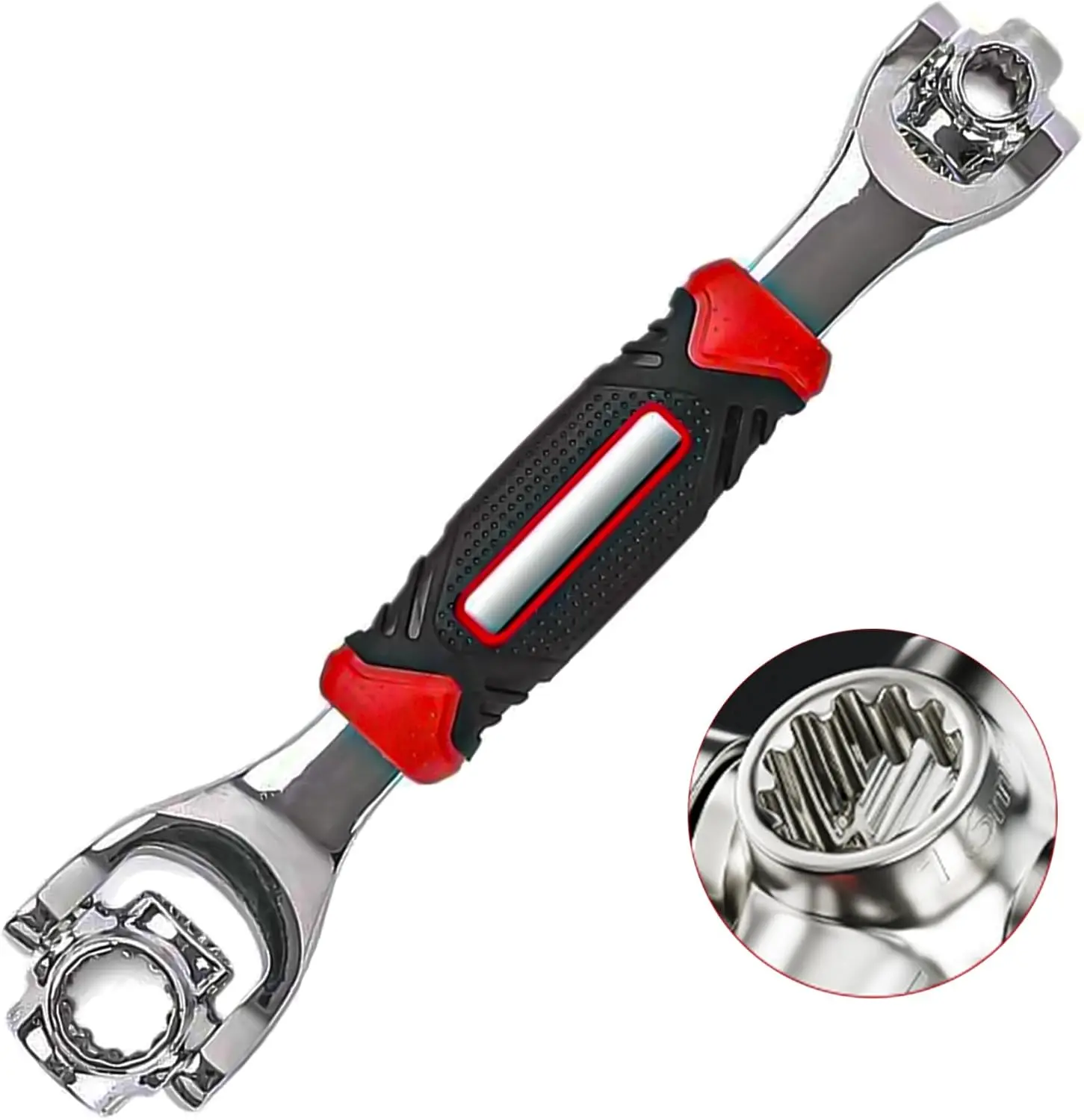 Universal Wrench 52 in 1 Socket Wrench Multifunction Wrench Tool with 360 Degree Rotating Head, Spanner Tool for Home Bicycle Car Repair fathersdaygift