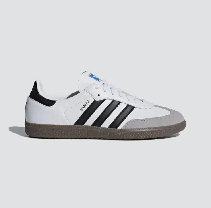 Adidas Men's Samba OG Cloud White/Core Black Size 10(White Samba) Adidas Men's Samba OG Cloud White/Core Black Size 10(White Samba)