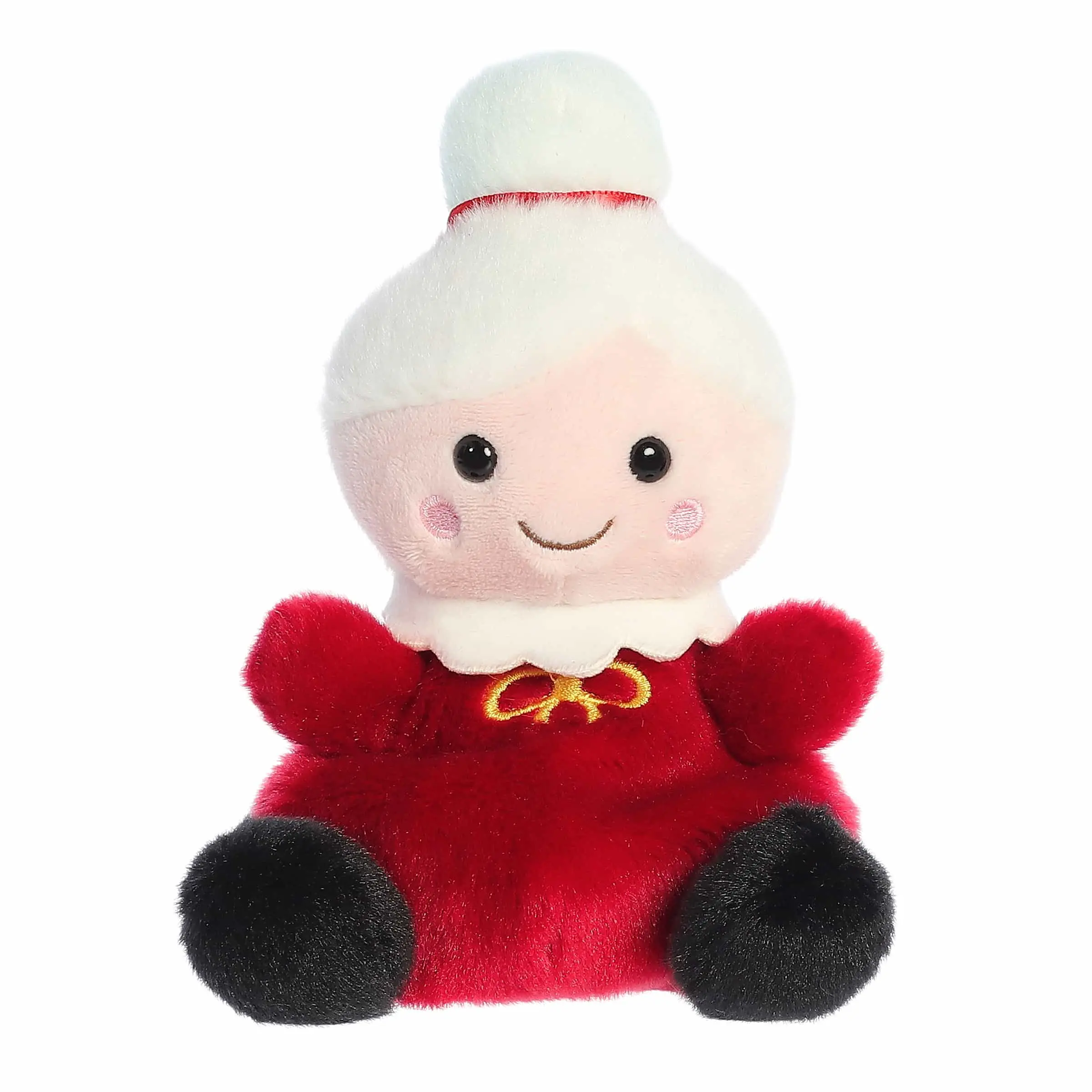 Palm Pals Festive Mrs. Claus 5 inch Red Mini Soft Plush Collectable Stuffed Animal
