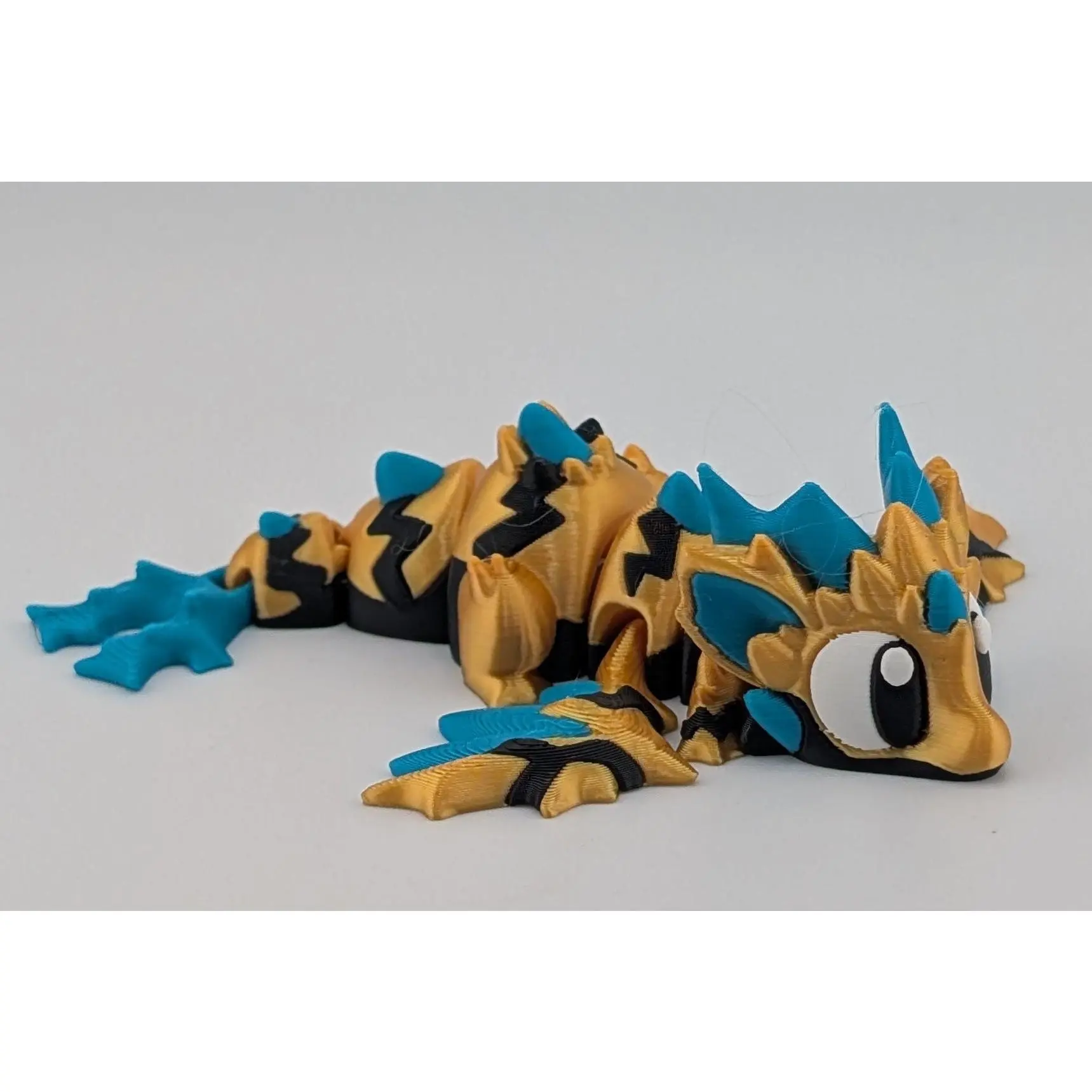 ⚡🐉 4.25" Mini Bolt-Dragon | Articulated "Electric-Type" Lightning Fidget ✨🌩️