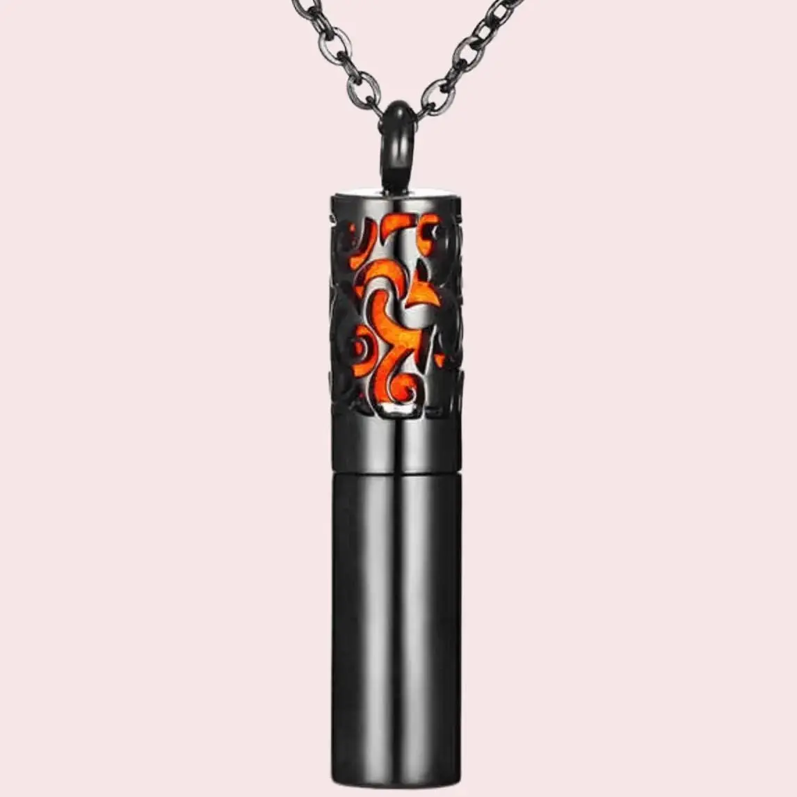 Wholesale Rose Gold Plated 316L Stainless Steel Aromatherapy Essential Oil Diffuser Pendant Necklace