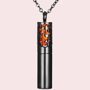 Wholesale Rose Gold Plated 316L Stainless Steel Aromatherapy Essential Oil Diffuser Pendant Necklace