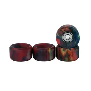 Apex Slim Bowl Wheels - 61D Urethane - ABEC-9 Bearings - "Tie Dye Swirl"
