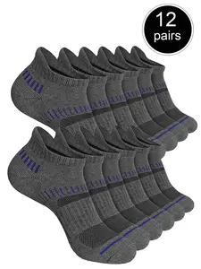 Men's Striped Print Athletic Socks, Soft Comfortable Breathable Sports Socks, Athletic Socks for Men, Men's Sport & Outdoor Clothing for All Seasons, Athletic Running Socks