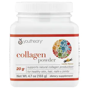 Youtheory Collagen Powder, Vanilla , 4.7 oz (133 g)