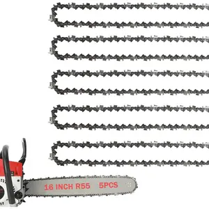 5Pack Stihl  Chain 16 Inch 3/8" LP Pitch .043'' Gauge 55 Drive Links Fits 61PMMC3-55 Stihl MS170, MS171, MS180c- 36100050055 and