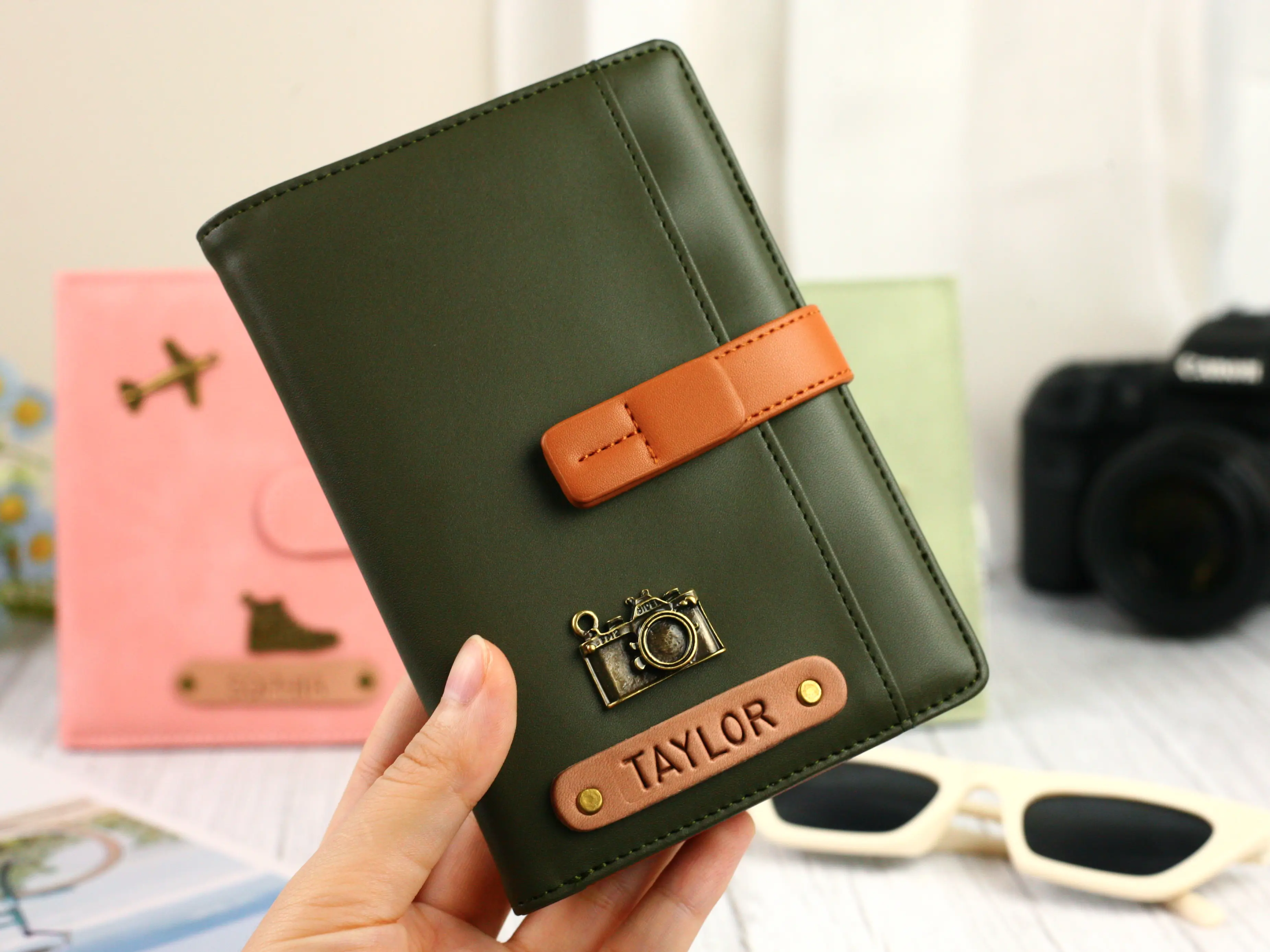 Custom Passport Cover, Personalized Leather Passport Holder, Customized Wallet Passport, Travel Gifts, 100% Handmade