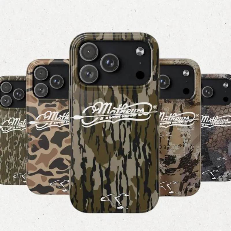 Vintage Mathews Archery Hunting Duck Camouflage Phone Case  Unique Accessories, Hunting Gifts, Durable Cover, OutdoorsSuitable for iPhone 17-11 Pro Max/Plus and  Samsung Galaxy S23-25