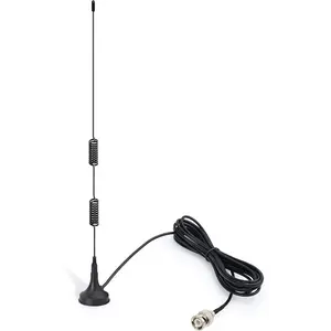 VHF UHF Ham AmateurMobile Radio Scanner Antenna Magnetic Base BNC Male Antenna Compatible with Uniden Bearcat Whistler Radio Shack Police Scanner