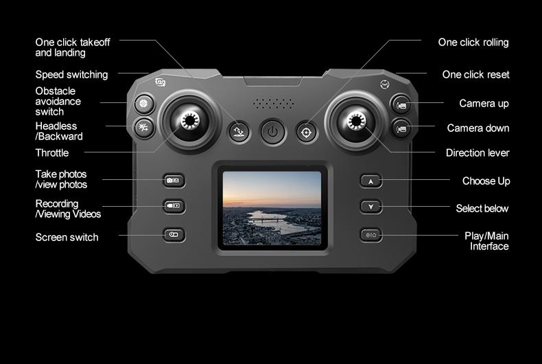 Drone with Camera, HD FPV Foldable Drone for Kids, Adults and Beginners, Brushless Motor RC Quadcopter with Stable Hover, Gesture Selfie, Waypoint Flight, 3D Flips, One Key Start, Includes 2 Batteries optical flow obstacle avoidance