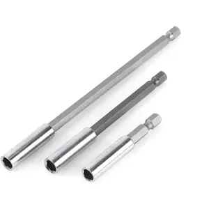 3-Piece Magnetic Bit Holder Set 1/4 Inch Hex Shank Extension for Electric Drill Screwdriver 50/100/150 mm Quick Change Bit Set Ideal for DIY Enthusiasts and Contractors