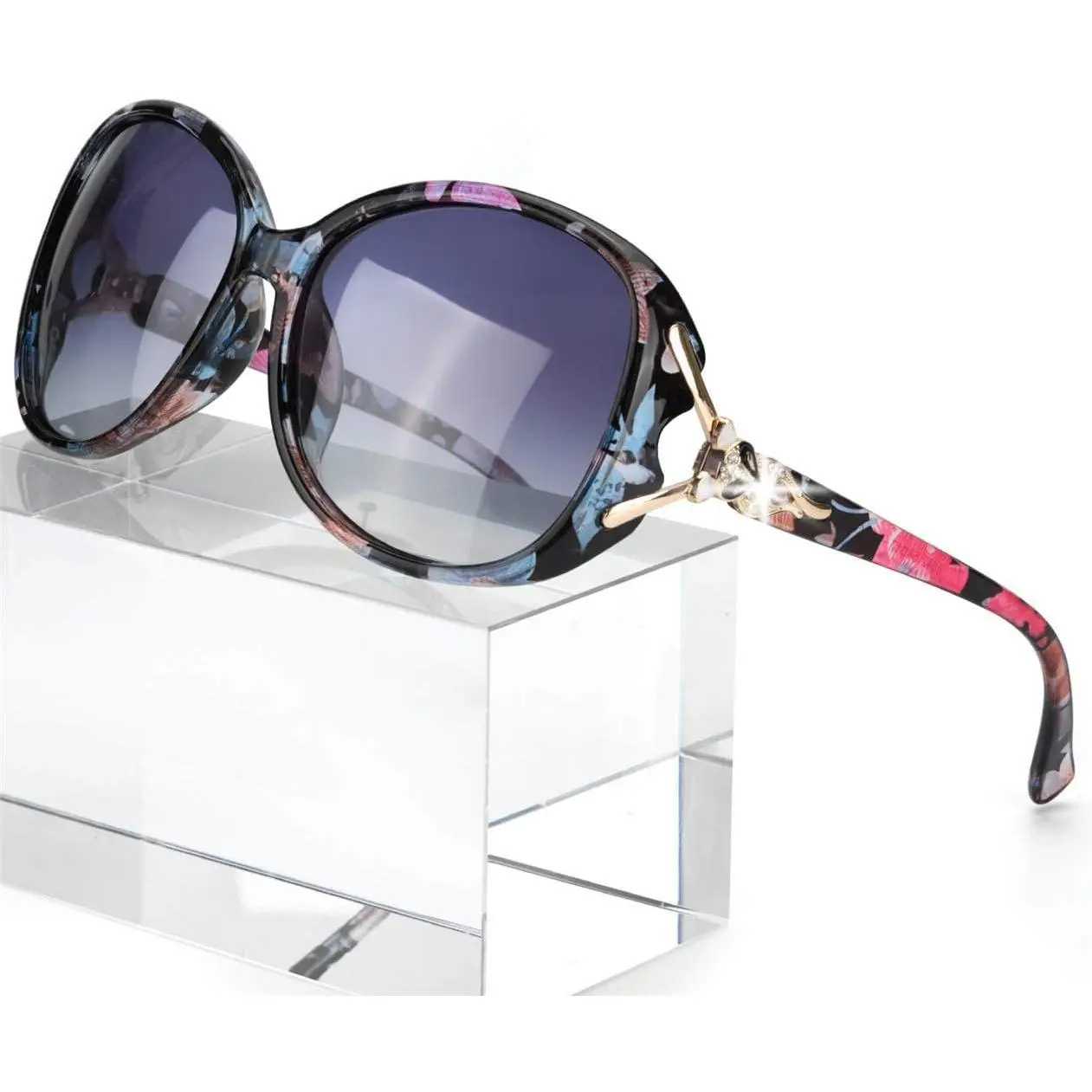 Sunglasses for Women Trendy Polarized Sunglasses Oversized Big Sun Glasses Ladies Shades UV Protection Sun Protective Eyewear