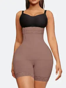 1 Count Women's Body Shaper Briefs, Fajas, Tight-Fitting Shorts, Slimmer Curves Shapewear Bottoms, Butt Lifting And Tummy Control Panty, Zipper Closed, Perfect For Women To Wear When Going Out Or For Everyday Leisure