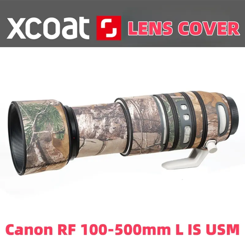 XCOAT Waterproof Camera Lens Covers for Canon RF 100-500 F/4.5-7.1 L IS USM,Camera Camouflage Rain Covers,Lens Protective Sleeve,Anti-Impact Protective Case,Suit for Wildlife and Sports Photography Protection