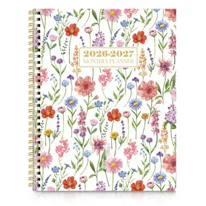 SKYDUE 2026-2027 Monthly Planner, 24-Month B5 Spiral Planners with Durable Waterproof Cover, 7.5"x10" Stylish Organizer for School Use