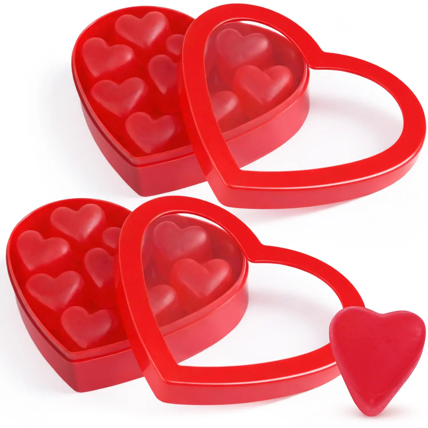 Juju Hearts Gummy Candy, Cherry, Mothers Day, Bulk, 4 oz