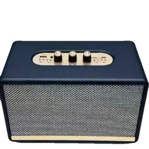 Wireless Bluetooth Audio Speaker, Vintage Retro Wooden Compact Portable Speaker with Handle, High-Quality for Outdoor Home Use, Supports Streaming
