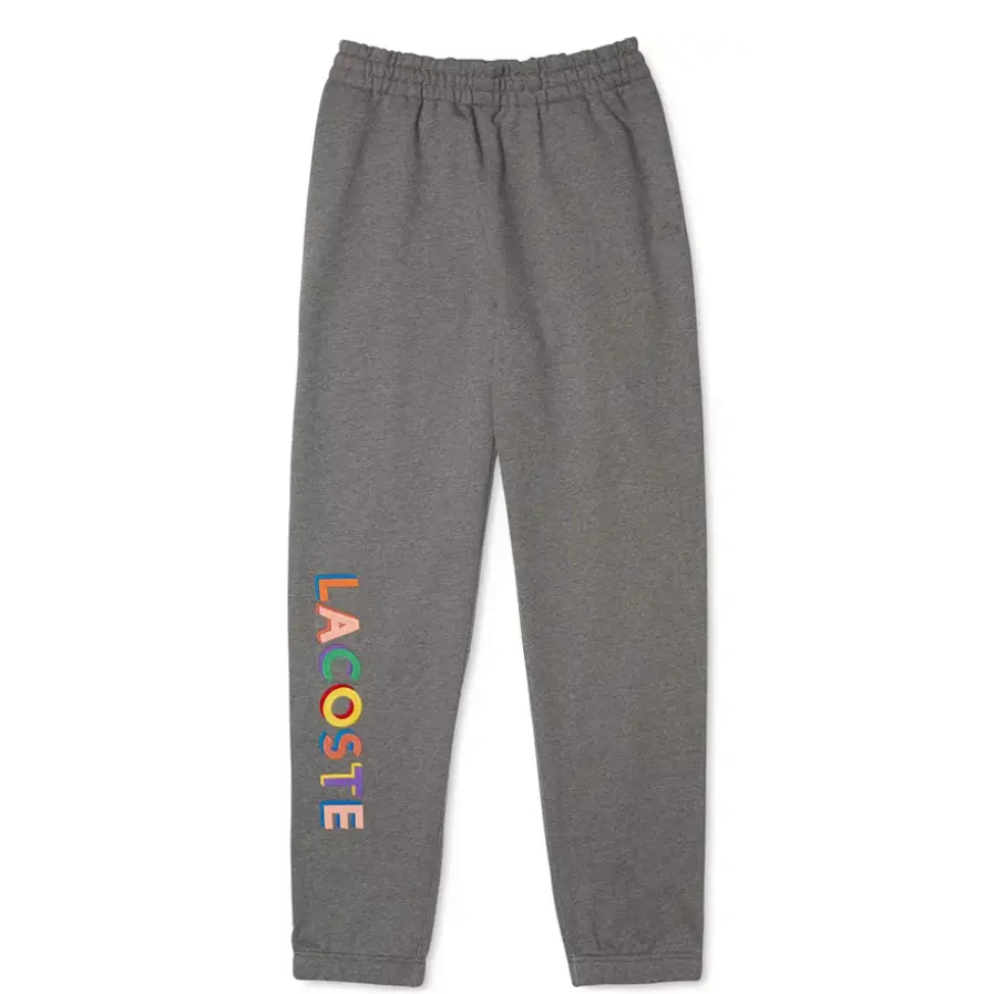 Lacoste Heather Lead L!VE Embroidered Fleece Jogging Pants