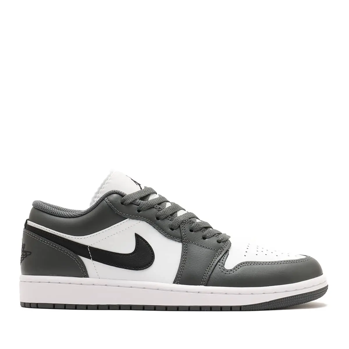 Nike Air Jordan 1 Low Iron Grey 553558-152 Men's Fashion Sneaker New Nike Air Jordan 1 Low Iron Grey 553558-152 Men's Fashion Sneaker New