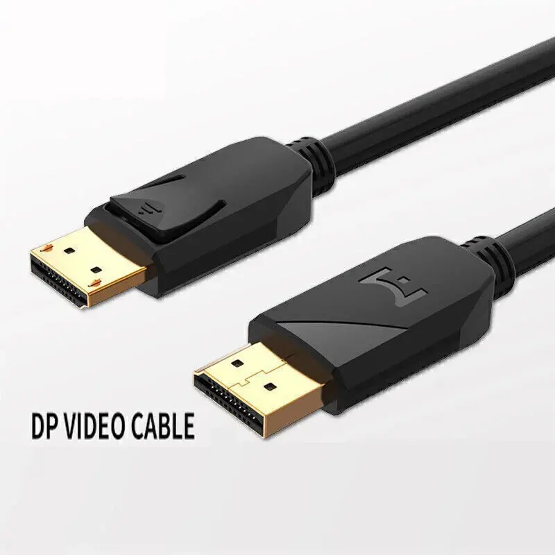 DisplayPort to DisplayPort Male-to-Male Cable, 4K HD Cord with Latches, 5ft-16ft Length, Accessories for Gamers Hdmi Usb Connector