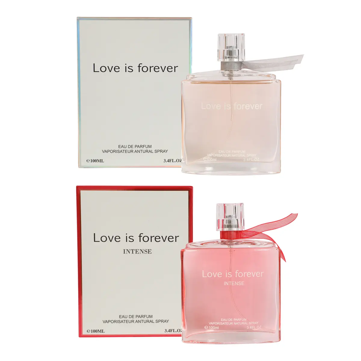 Bundle of Love is Forever and Love is Forever Intense Spray Perfume Eau de Parfum for Women 100ml/3.4fl.oz. - Women's Fragrance
