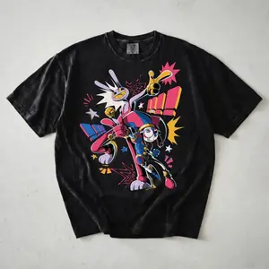 Jax & Pomni Comfort Colors Shirt, The Amazing Digital Circus Tee, Jax Rabbit Pomni Jester Shirt, TADC Character T-shirt, Circus Fan Gifts