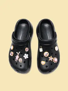 Cute Hole Shoes with Star Diamond Flower Decorations, Elegant Eva Slippers Sandals for All Seasons Outdoor Casual Wear