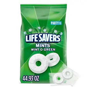 (W)Life Savers Wint-O-Green Breath Mint Hard Candy, Party Size - 44.93 oz