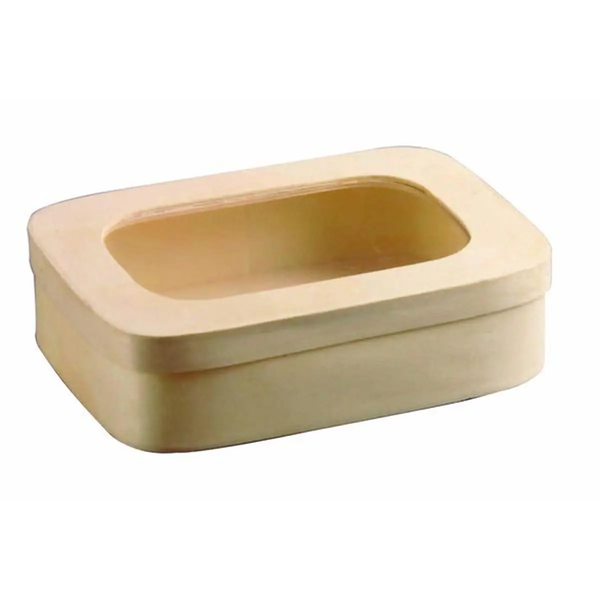 PackNWood 25-Pack Natural Wood Kitchen Utensils & 28 oz Biodegradable Food Storage Containers - Rectangular Utensils, Window Lid, Food-Safe, Baking-Ready, Ideal for Cooking & Everyday Use