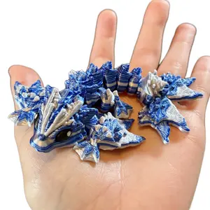 Articulated Baby Ocean Dragons | 3D printed plastic articulated ocean dragon fidget toy for fun and stress relief - Decor Multicolor Gift