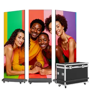 MWE P1.86 LED Display Screen – Foldable Portable LED Poster with Flight Case, Plug & Play USB/HDMI, WiFi Control, Spliceable up to 6 Screens, Perfect for Events, Retail, Trade Shows