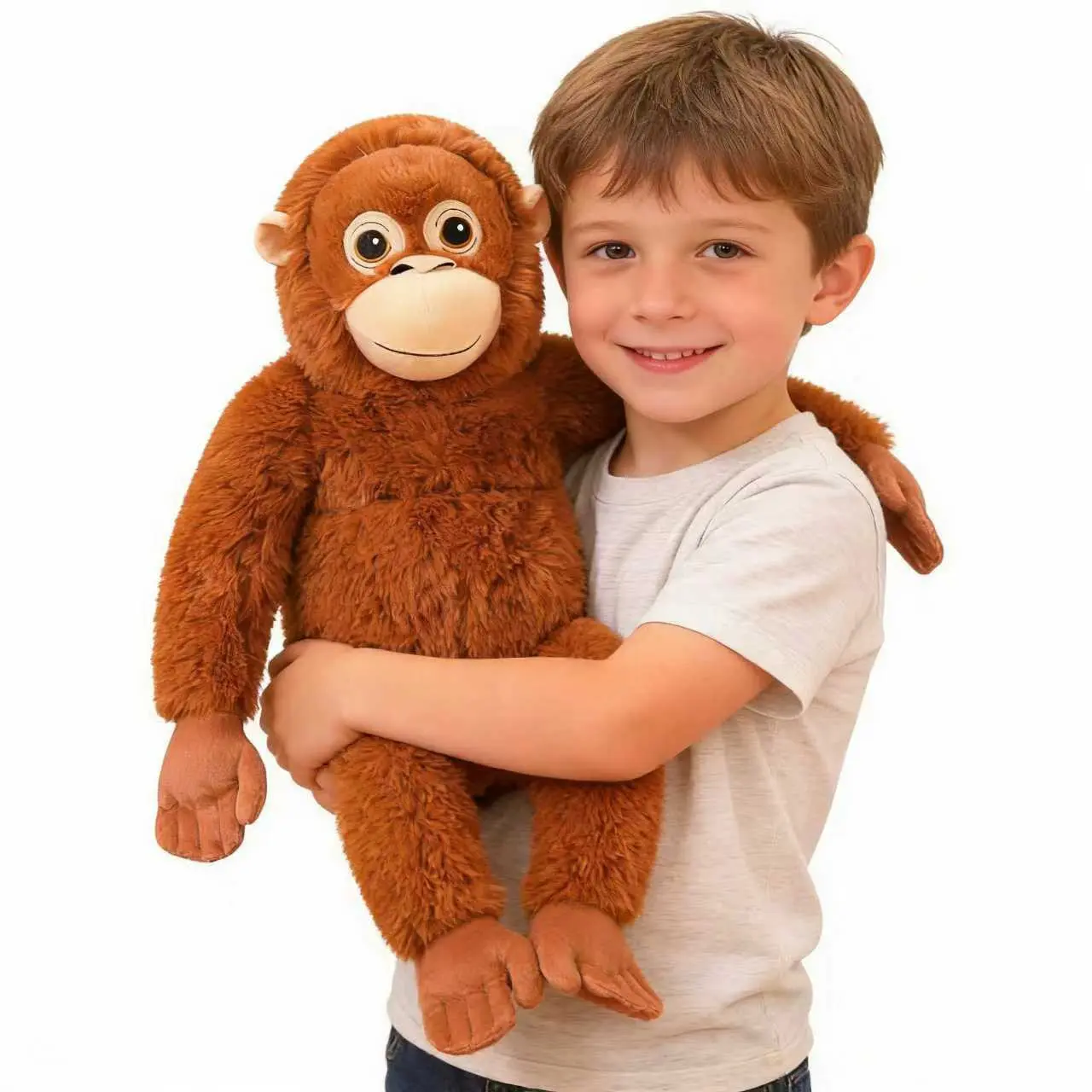 Punch Monkey Plush,Orangutan, Gorilla Plush, Gorilla Stuffed Animal for Home Room Décor, Ideal Gift for Kid Boy,Girl&Girlfriend, Soft Adorable Stuffed Huggable