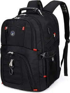 50L Travel Laptop Backpack with USB  Port, College High School Backpack Airline Approved Business Work Bag Fits 17 Inch Computer for Men Women