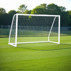 ZENY 8/10/12ft Soccer Goal Net PVC Frame Soccer Net Portable for Adult Kids Home Outdoor Soccer Training W/Carry Bag